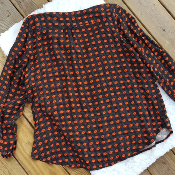 NWT Philosophy Polka Dot Lip Blouse Size 2X - Picture 6 of 8